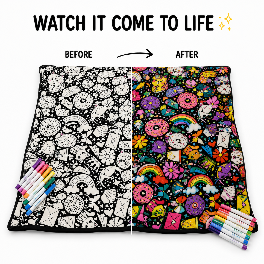 Washable Coloring Blanket