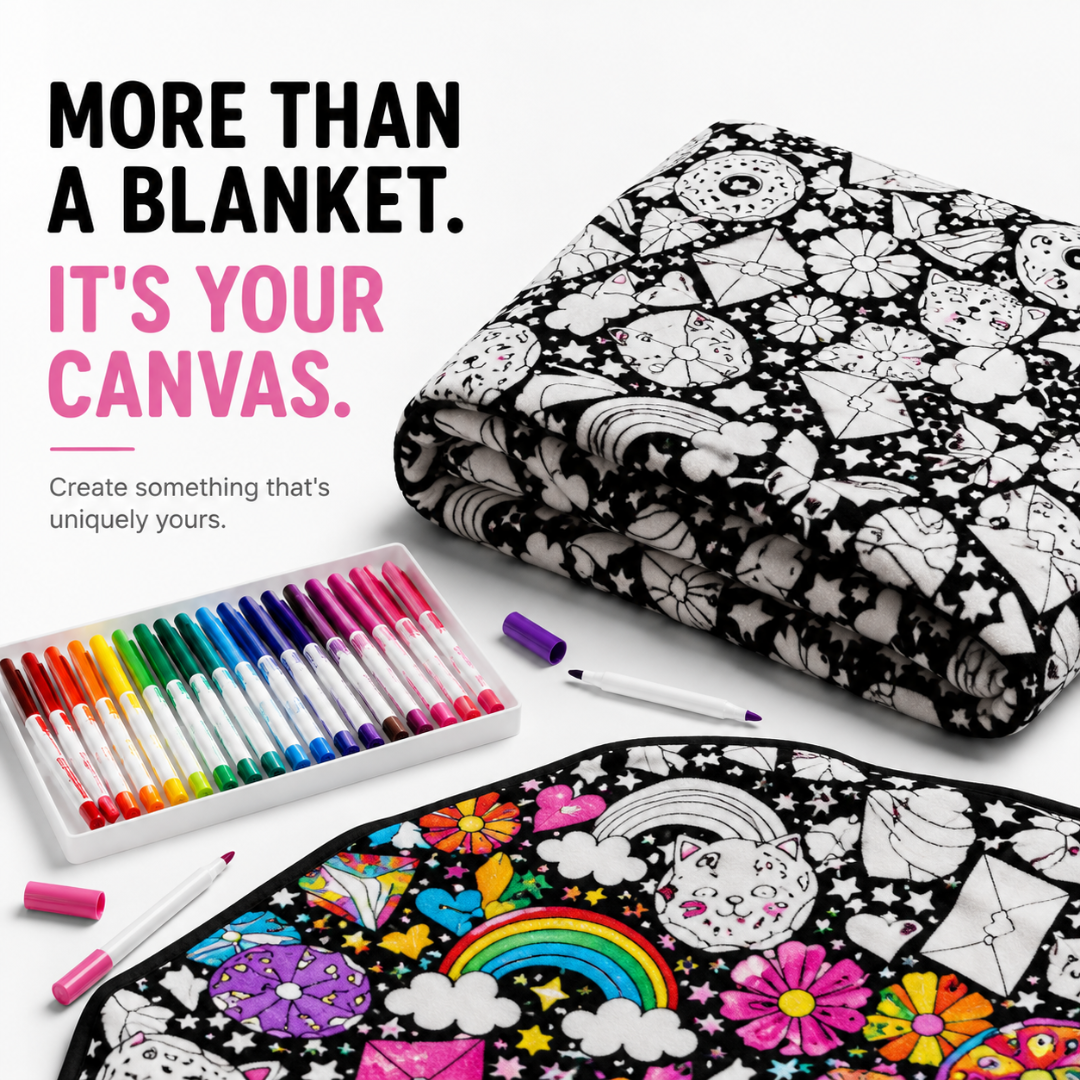Washable Coloring Blanket