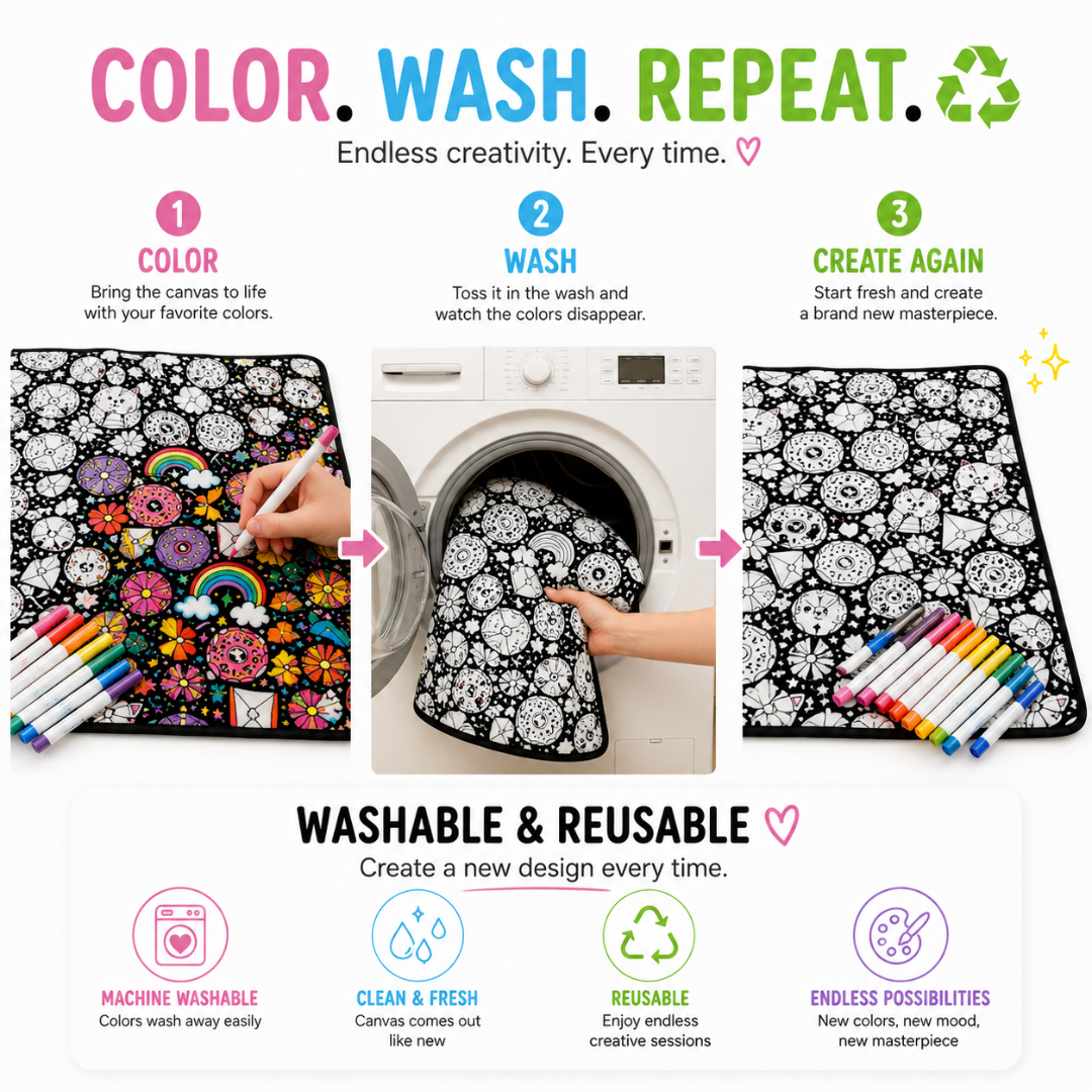 Washable Coloring Blanket