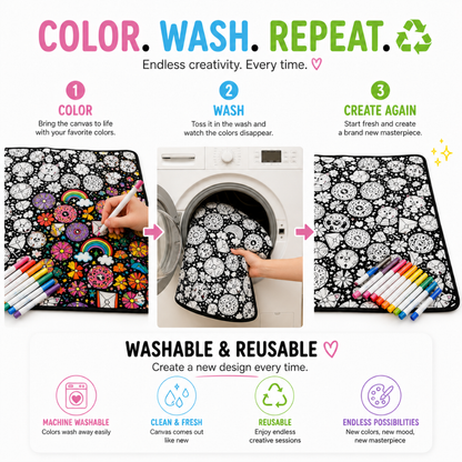 Washable Coloring Blanket